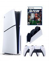 Приставка Sony Playstation 5 slim 1 Tb+2-ой геймпад(белый)+зарядное+FC 26