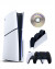 Приставка Sony Playstation 5 slim 1 Tb+2-ой геймпад(черный)+зарядное+Игра на диске