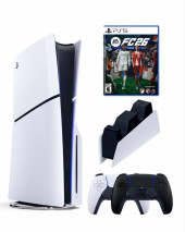Приставка Sony Playstation 5 slim 1 Tb+2-ой геймпад(черный)+зарядное+FC 26
