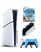 Приставка Sony Playstation 5 slim 1 Tb+2-ой геймпад(голубой)+зарядное+Харайзен Приставка Sony Playstation 5 slim 1 Tb+2-ой геймпад(голубой)+зарядное+Харайзен