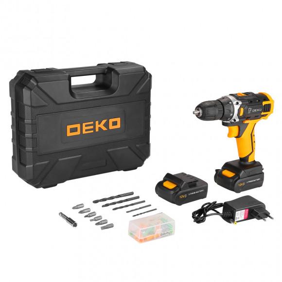Аккумуляторная дрель-шуруповерт DEKO DKCD12FU-Li 063-4132