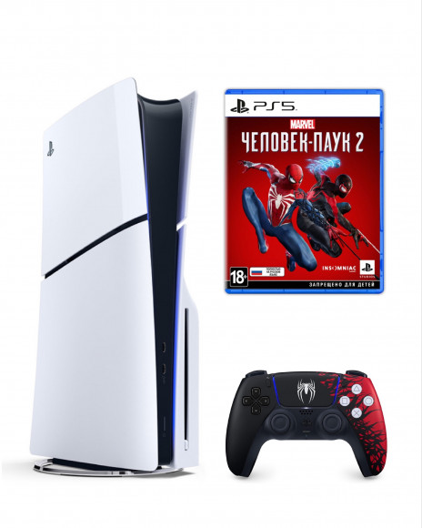 Приставка Sony Playstation 5 slim 1 Tb+Человек Паук 2 (диск)