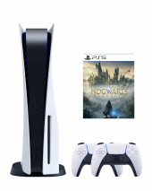 Игровая приставка Sony PlayStation 5 825 ГБ SSD, белый, 2 геймпада, Хогартс Игровая приставка Sony PlayStation 5 825 ГБ SSD, белый, 2 геймпада, Хогартс