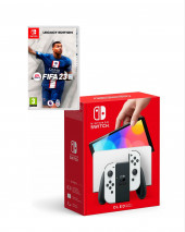 Игровая консоль Nintendo Switch OLED (белый) + FIFA 23 Игровая консоль Nintendo Switch OLED (белый) + FIFA 23