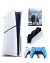 Приставка Sony Playstation 5 slim 1 Tb+2-ой геймпад(голубой)+зарядное+God of WAr