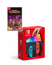 Игровая консоль Nintendo Switch OLED+Игра Minecraft Dungeons Ultimate Edition Игровая консоль Nintendo Switch OLED+Игра Minecraft Dungeons Ultimate Edition