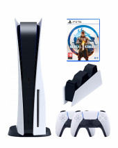 Игровая приставка Sony PlayStation 5 (3-ревизия)+2-й геймпад(белый)+зарядное+Mortal Kombat 1