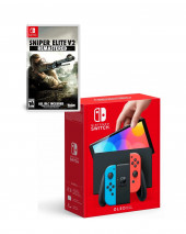 Игровая консоль Nintendo Switch OLED+Sniper Elite V2 Remastered Игровая консоль Nintendo Switch OLED+Sniper Elite V2 Remastered