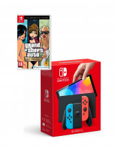 Игровая консоль Nintendo Switch OLED+Grand Theft Auto: The Trilogy - The Definitive Edition Игровая консоль Nintendo Switch OLED+Grand Theft Auto: The Trilogy - The Definitive Edition