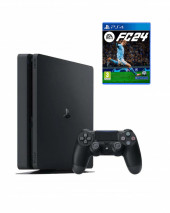 Игровая приставка Sony PlayStation 4 Slim 1000 ГБ HDD+FC 24 (диск) Игровая приставка Sony PlayStation 4 Slim 1000 ГБ HDD+FC 24 (диск)