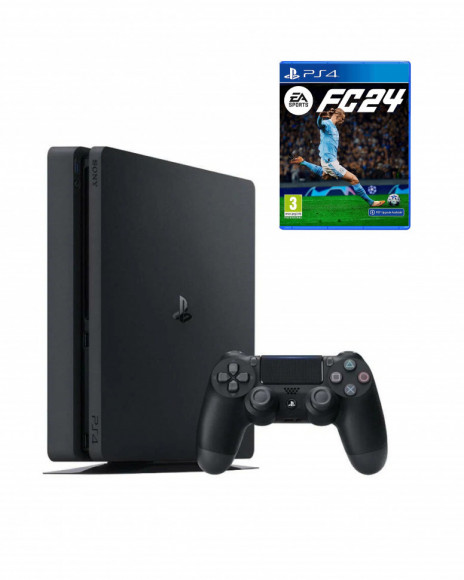 Игровая приставка Sony PlayStation 4 Slim 1000 ГБ HDD+FC 24 (диск)