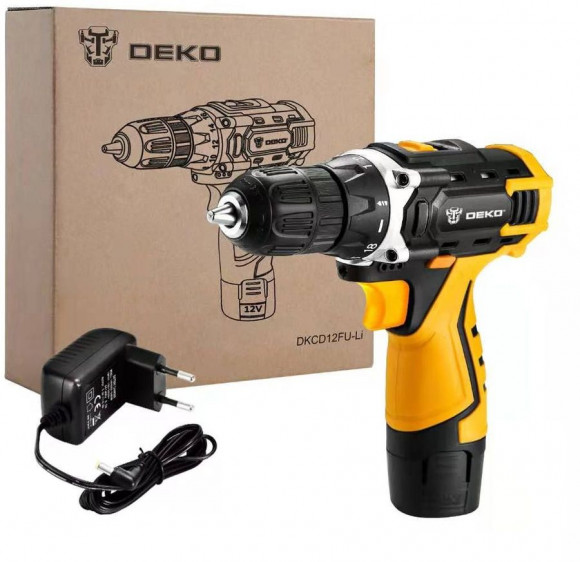 Аккумуляторная дрель-шуруповерт DEKO DKCD12FU-Li 063-4100