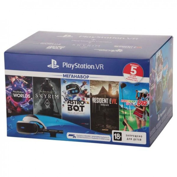 Шлем виртуальной реальности Sony PlayStation VR Mega Pack Bundle