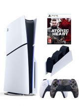 Приставка Sony Playstation 5 slim 1 Tb+2-ой геймпад(Camo)+зарядное+Атомик Приставка Sony Playstation 5 slim 1 Tb+2-ой геймпад(Camo)+зарядное+Атомик