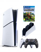 Приставка Sony Playstation 5 slim 1 Tb+2-ой геймпад(Camo)+зарядное+Майнкрафт Приставка Sony Playstation 5 slim 1 Tb+2-ой геймпад(Camo)+зарядное+Майнкрафт