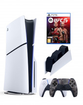Приставка Sony Playstation 5 slim 1 Tb+2-ой геймпад(Camo)+зарядное+UFC 5 Приставка Sony Playstation 5 slim 1 Tb+2-ой геймпад(Camo)+зарядное+UFC 5