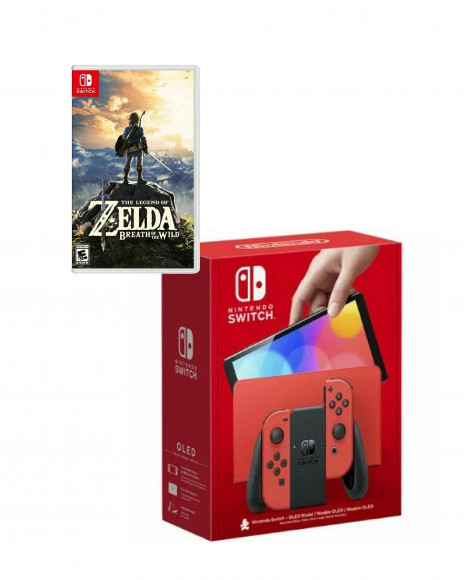 Игровая консоль Nintendo Switch(Mario Edition)+The Legend of Zelda: Breath of the Wild