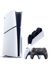 Приставка Sony Playstation 5 slim 1 Tb+2-ой геймпад(Camo)+зарядное Приставка Sony Playstation 5 slim 1 Tb+2-ой геймпад(Camo)+зарядное