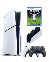 Приставка Sony Playstation 5 slim 1 Tb+2-ой геймпад(Camo)+зарядное+FC25 Приставка Sony Playstation 5 slim 1 Tb+2-ой геймпад(Camo)+зарядное+FC25
