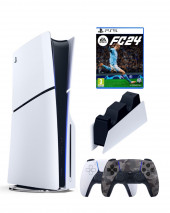 Приставка Sony Playstation 5 slim 1 Tb+2-ой геймпад(Camo)+зарядное+FC 24 Приставка Sony Playstation 5 slim 1 Tb+2-ой геймпад(Camo)+зарядное+FC 24
