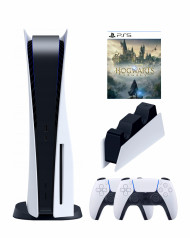 Игровая приставка Sony PlayStation 5 (3-ревизия)+2-й геймпад+зарядное+Hogwarts Игровая приставка Sony PlayStation 5 (3-ревизия)+2-й геймпад+зарядное+Hogwarts