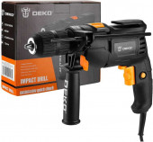 Дрель ударная сетевая DEKO DKID600W, 600 Вт, 50 Нм, 3000 об/мин, 44800 уд/мин 063-4162 Дрель ударная сетевая DEKO DKID600W, 600 Вт, 50 Нм, 3000 об/мин, 44800 уд/мин 063-4162