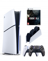 Приставка Sony Playstation 5 slim 1 Tb+2-ой геймпад(Camo)+зарядное+Resident Evil Приставка Sony Playstation 5 slim 1 Tb+2-ой геймпад(Camo)+зарядное+Resident Evil