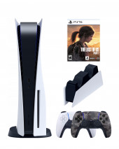 Игровая приставка Sony PlayStation 5 (3-ревизия)+2-й геймпад(камуфляж)+зарядное+The Last of Us Part I, 825 ГБ Игровая приставка Sony PlayStation 5 (3-ревизия)+2-й геймпад(камуфляж)+зарядное+The Last of Us Part I, 825 ГБ