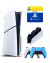 Sony Playstation 5 slim 1 Tb с дисководом+2-ой геймпад(голубой)+зарядное+Делюкс 12 месяцев