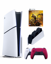 Приставка Sony Playstation 5 slim 1 Tb+2-ой геймпад(красный)+зарядное+Mortal Kombat 11 Приставка Sony Playstation 5 slim 1 Tb+2-ой геймпад(красный)+зарядное+Mortal Kombat 11