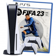 Игровая приставка Sony PlayStation 5+Игра FIFA 23+2-ой геймпад (3 ревизия) Игровая приставка Sony PlayStation 5+Игра FIFA 23+2-ой геймпад (3 ревизия)