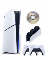 Приставка Sony Playstation 5 slim 1 Tb+2-ой геймпад(белый)+зарядное+Игра на диске Приставка Sony Playstation 5 slim 1 Tb+2-ой геймпад(белый)+зарядное+Игра на диске