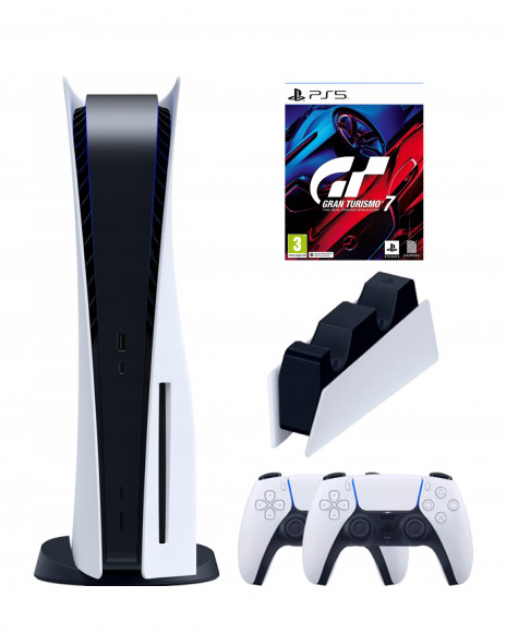 Игровая приставка Sony PlayStation 5 (3-ревизия)+2-й геймпад+ДОК-станция+Gran Turismo 7(диск)