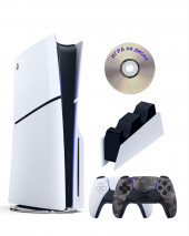 Приставка Sony Playstation 5 slim 1 Tb+2-ой геймпад(камуфляж)+зарядное+Игра на диске Приставка Sony Playstation 5 slim 1 Tb+2-ой геймпад(камуфляж)+зарядное+Игра на диске