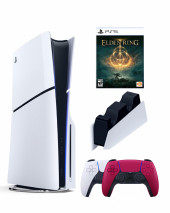 Приставка Sony Playstation 5 slim 1 Tb+2-ой геймпад(красный)+зарядное+Elden Ring Приставка Sony Playstation 5 slim 1 Tb+2-ой геймпад(красный)+зарядное+Elden Ring