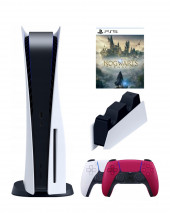 Игровая приставка Sony PlayStation 5 (3-ревизия)+2-й геймпад(красный)+зарядное+Хогартс, 825 ГБ Игровая приставка Sony PlayStation 5 (3-ревизия)+2-й геймпад(красный)+зарядное+Хогартс, 825 ГБ